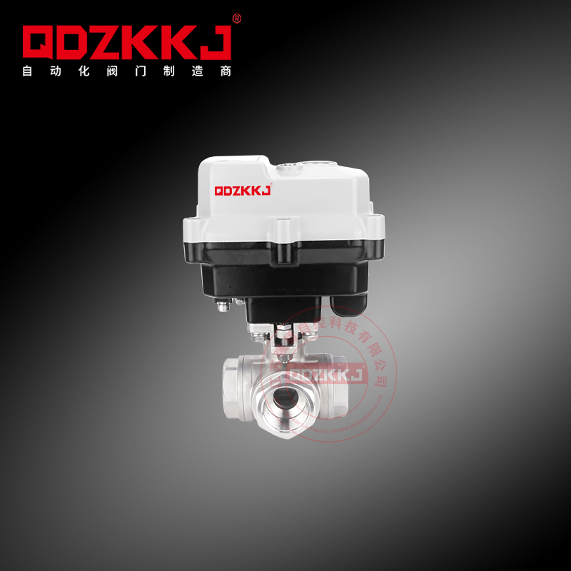 防爆電動(dòng)三通球閥 QDZK-FQ914/5F-16P